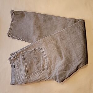 7 For All Mankind Men’s Slim Straight Jeans in Light Gray